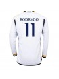 Real Madrid Rodrygo Goes #11 Domácí Dres 2023-24 Dlouhý Rukáv